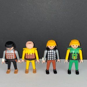 Geobra 1993 Lot of 4 Medieval Castle Knights People Toy Figures Pretend Play